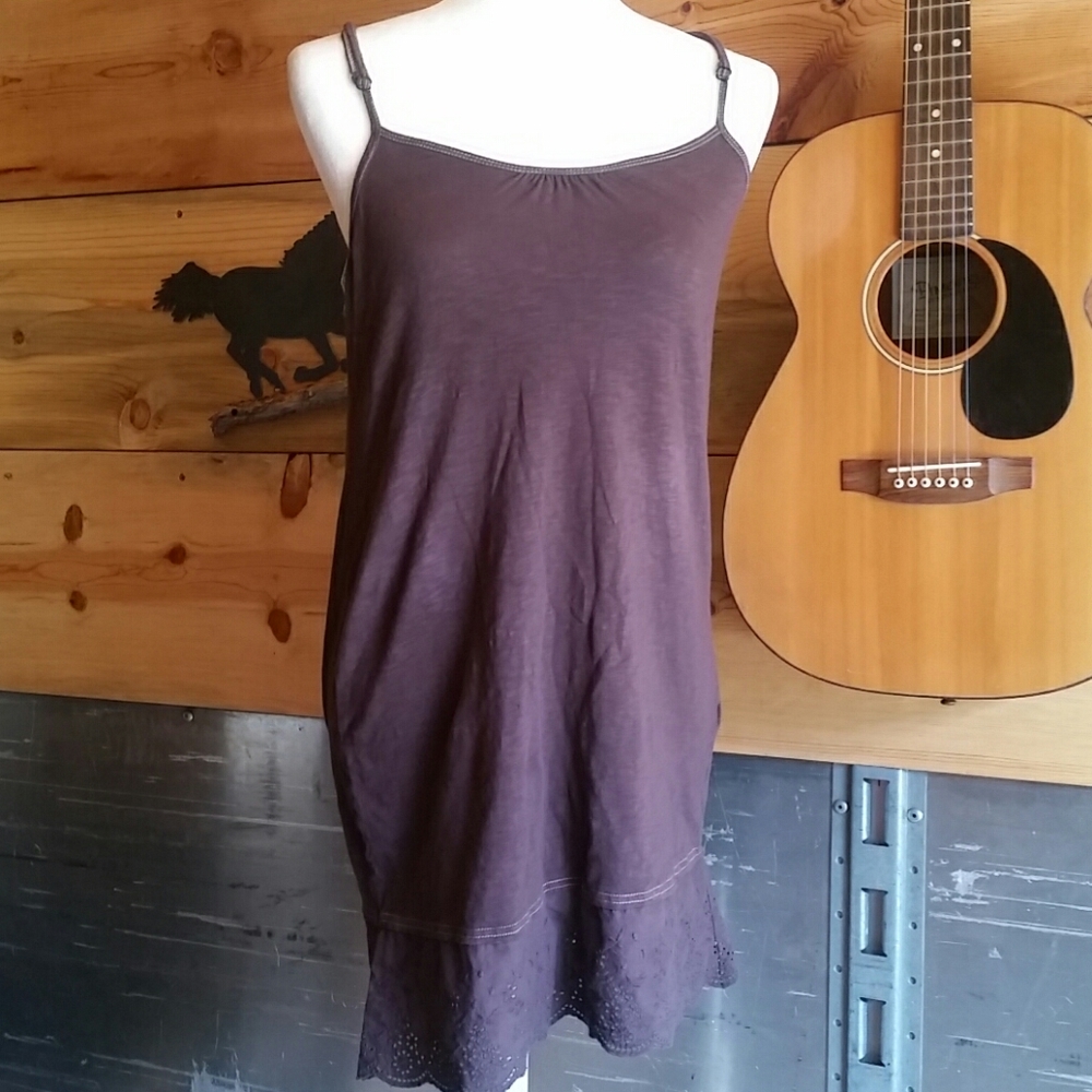 Custom-dyed slip dress